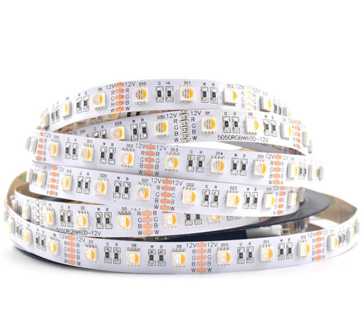 LED pásek RGBW 4 in 1 6000K/SMD5050/500-600lm/60led/m/18W/12V/IP20