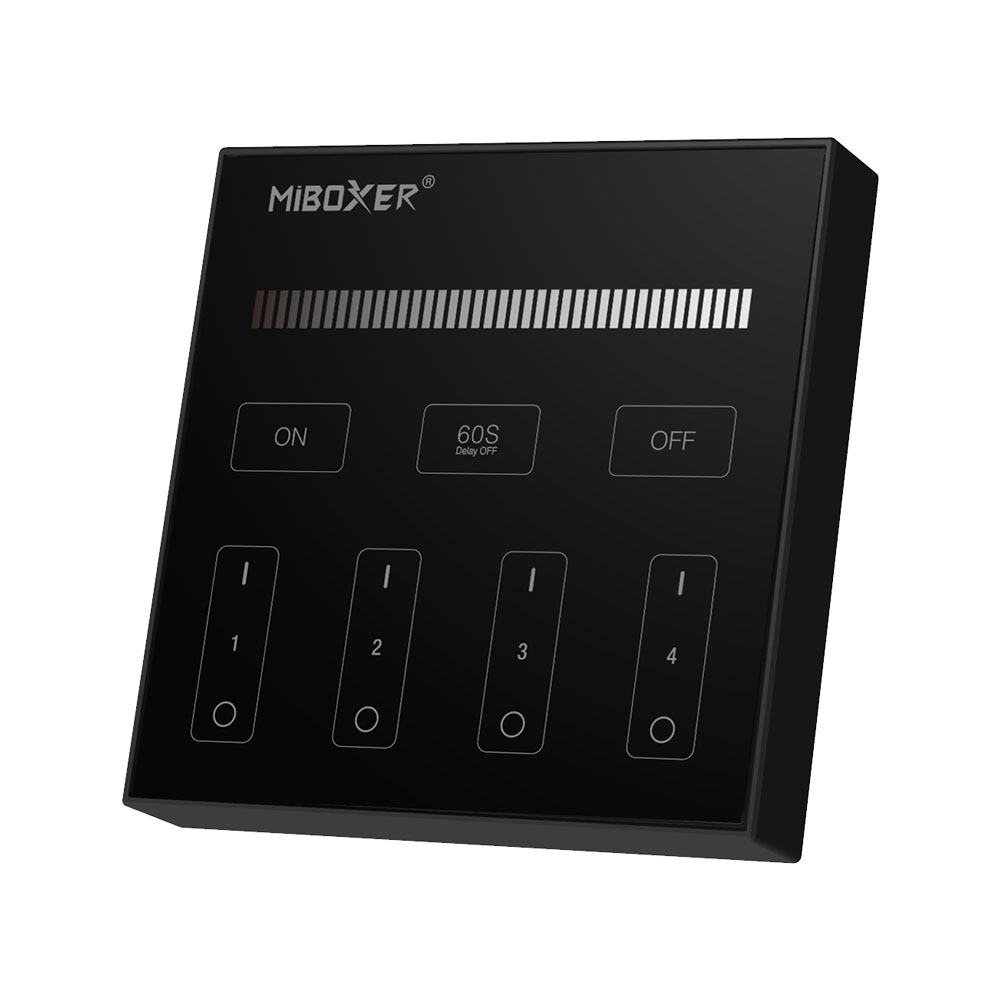 MI-LIGHT B1 BLACK RF nástěnný ovladač pro jednobarevné pásky- baterie