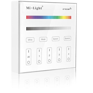 MI-LIGHT B3 RF nástěnný ovladač pro RGB/RGBW pásky- baterie