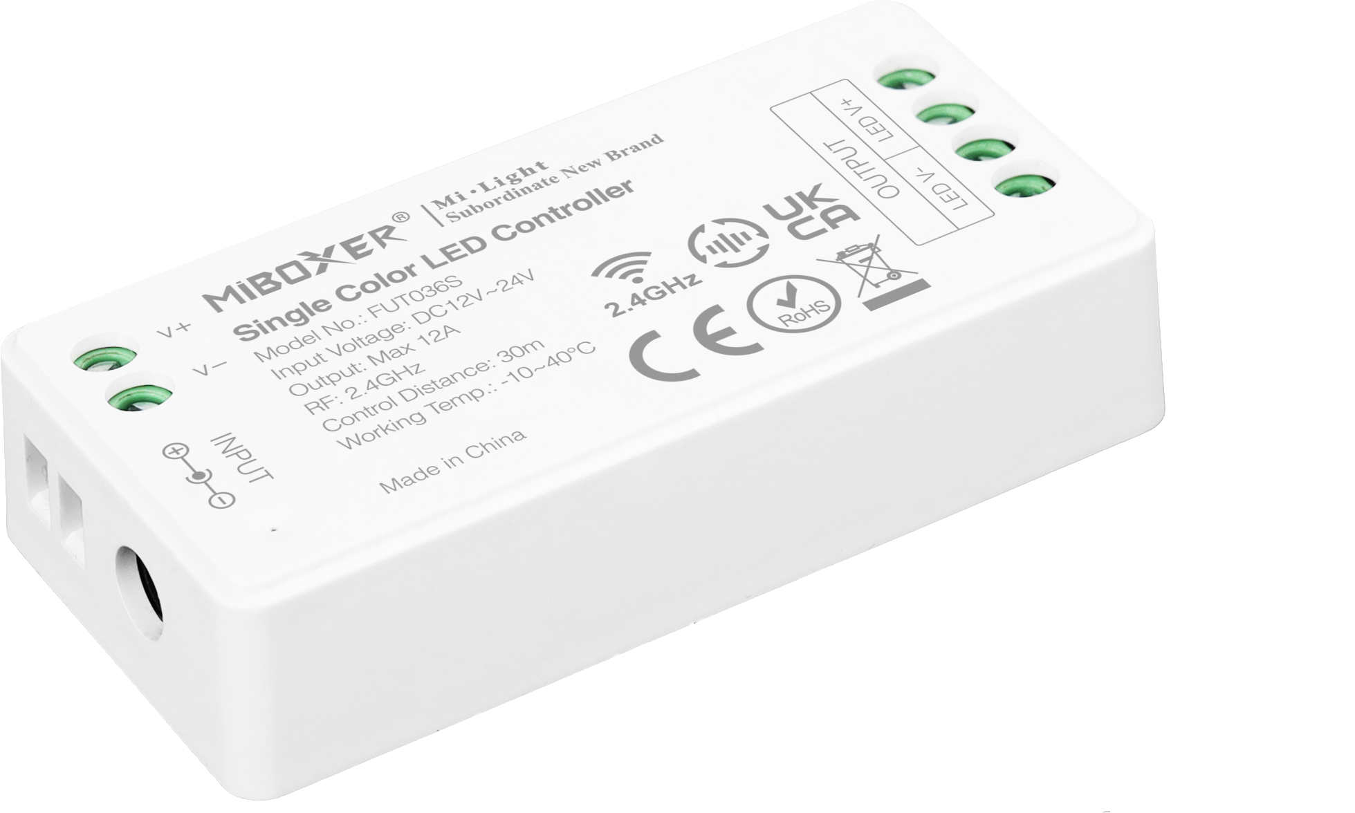 MI-LIGHT RF řídící jednotka ML036 pro jednobarevné LED pásky 