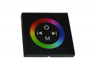 LED dotykový RGB ovladač 3x4A černý